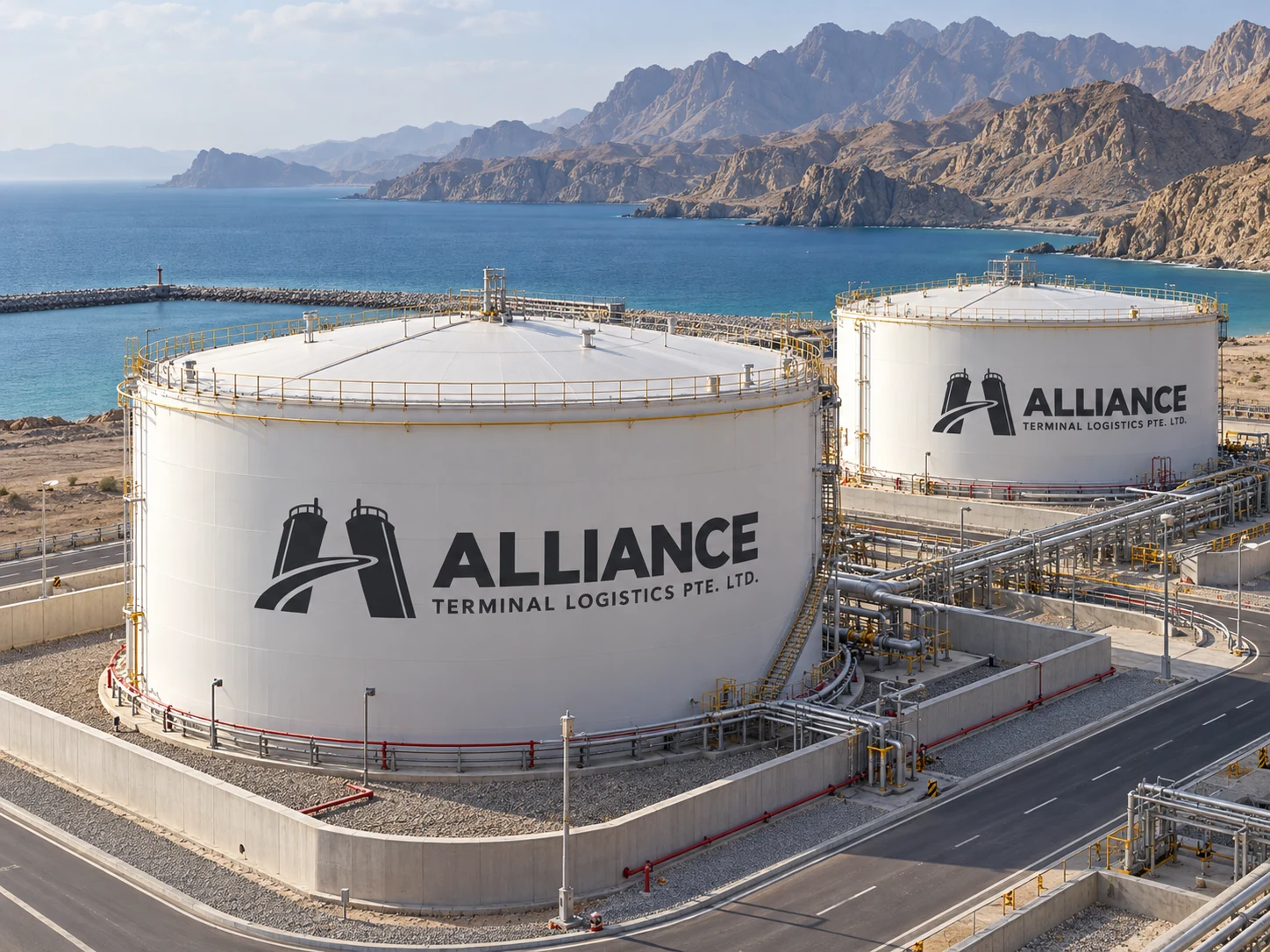ALLIANCE tank artwork for Fujairah: tank roofs and containment