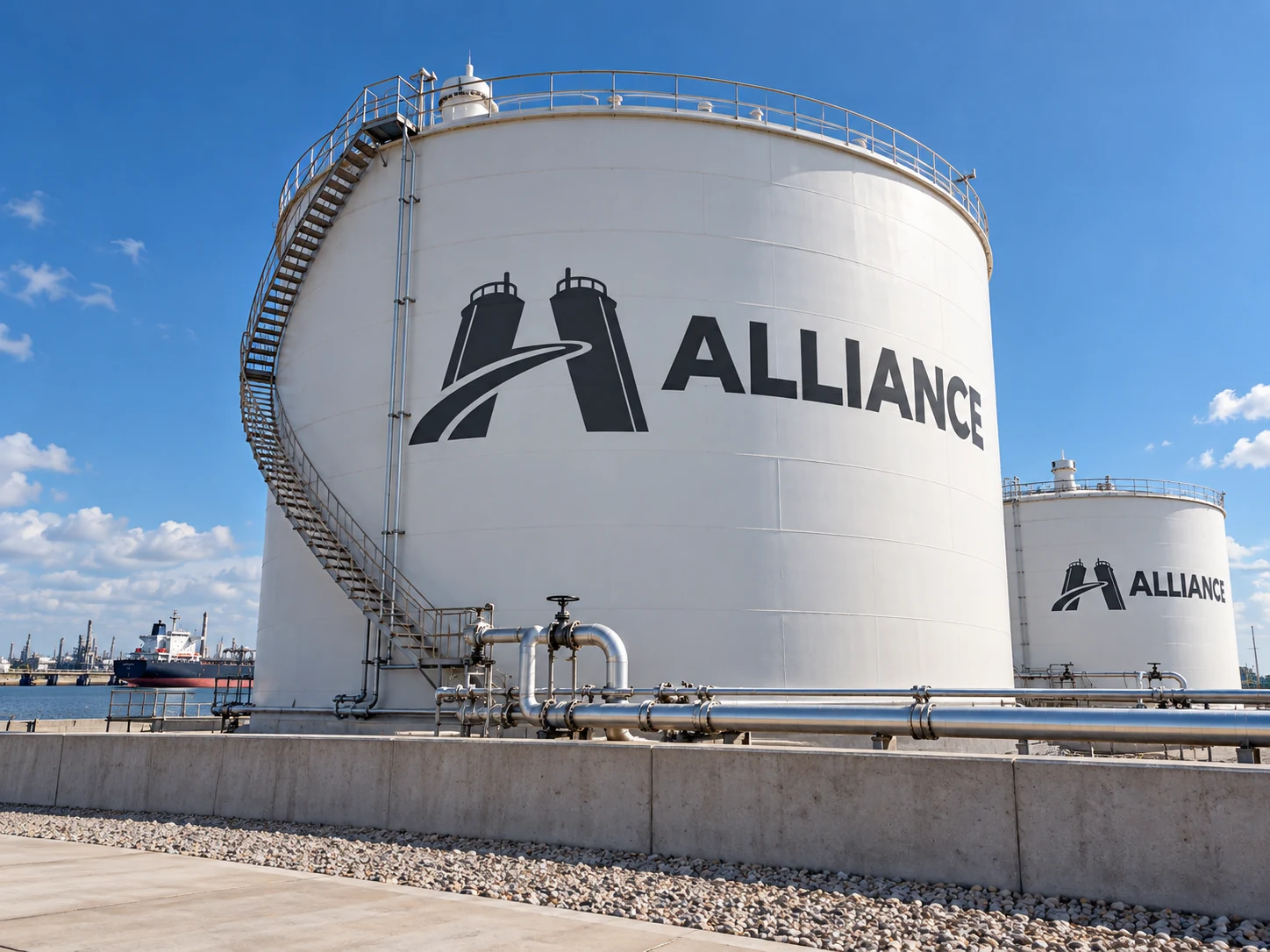ALLIANCE tank artwork for Houston: tank shell and stairway