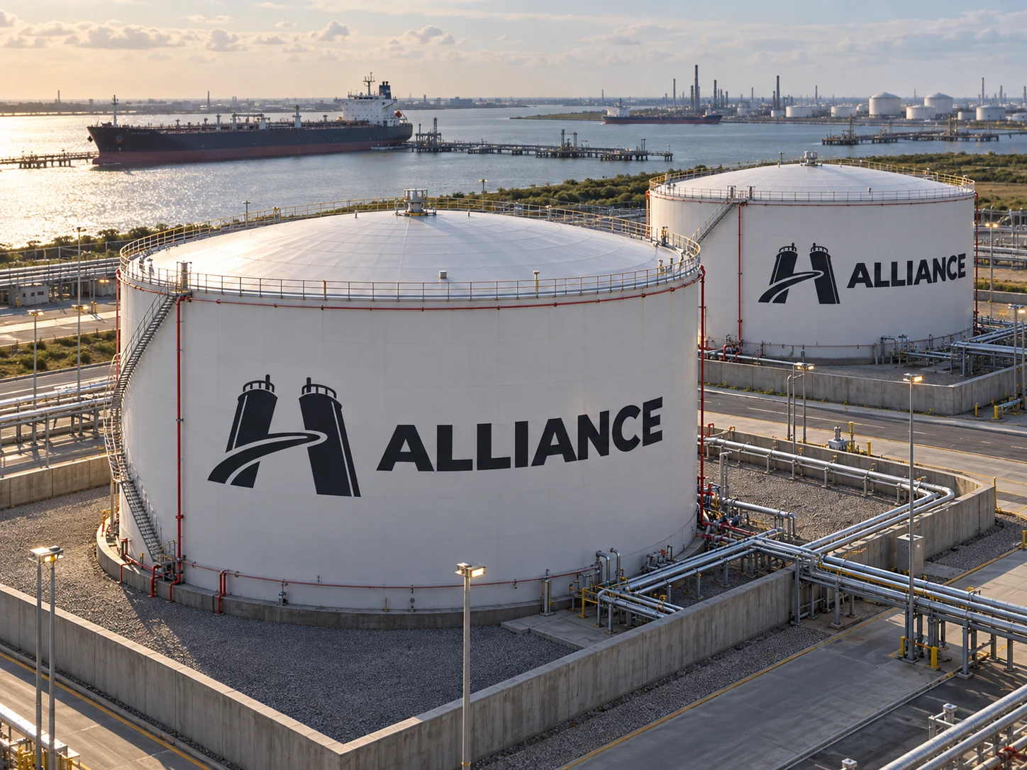 ALLIANCE tank artwork for Houston: tank roofs and containment