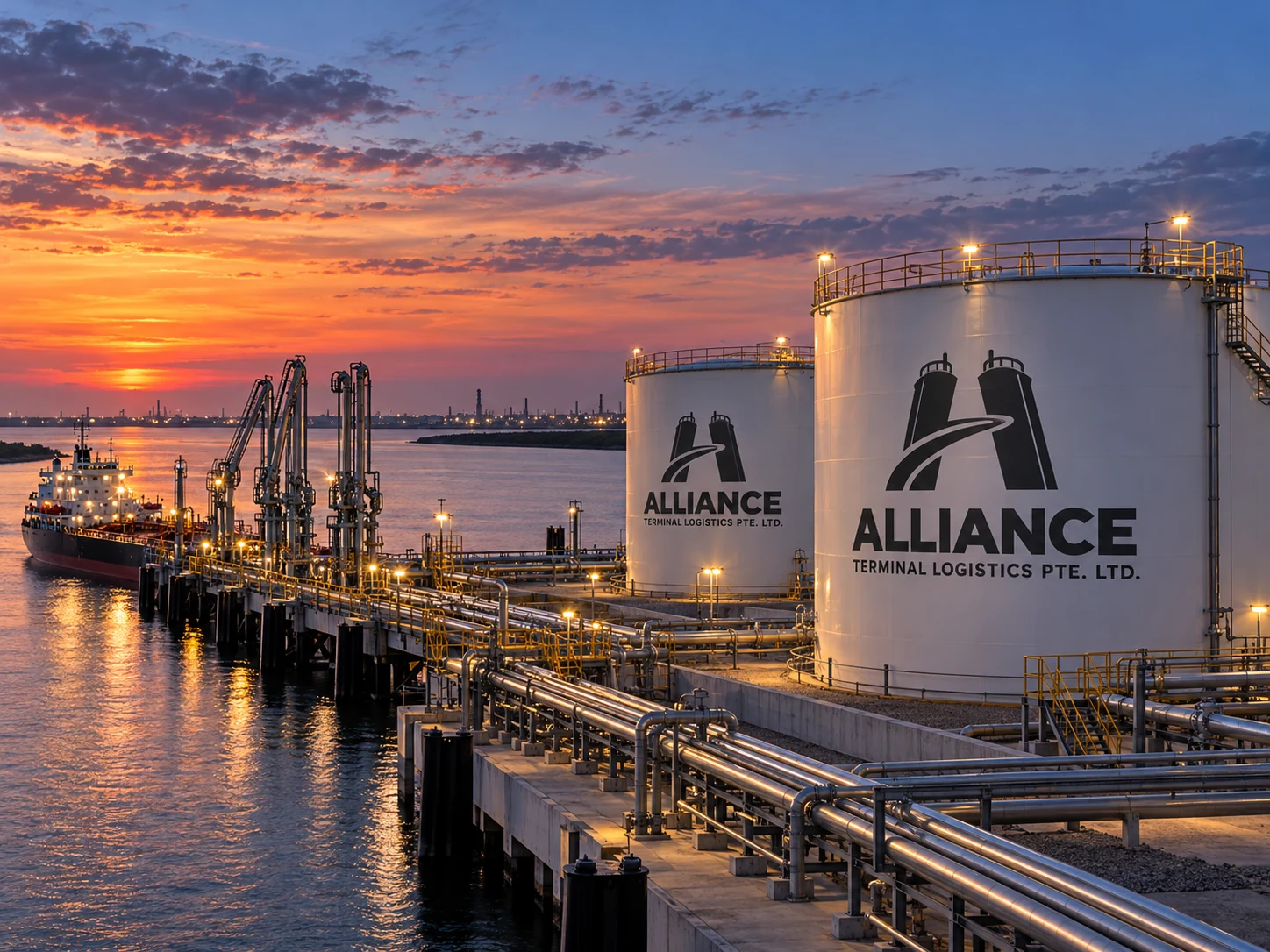 ALLIANCE tank artwork for Houston: twilight terminal view