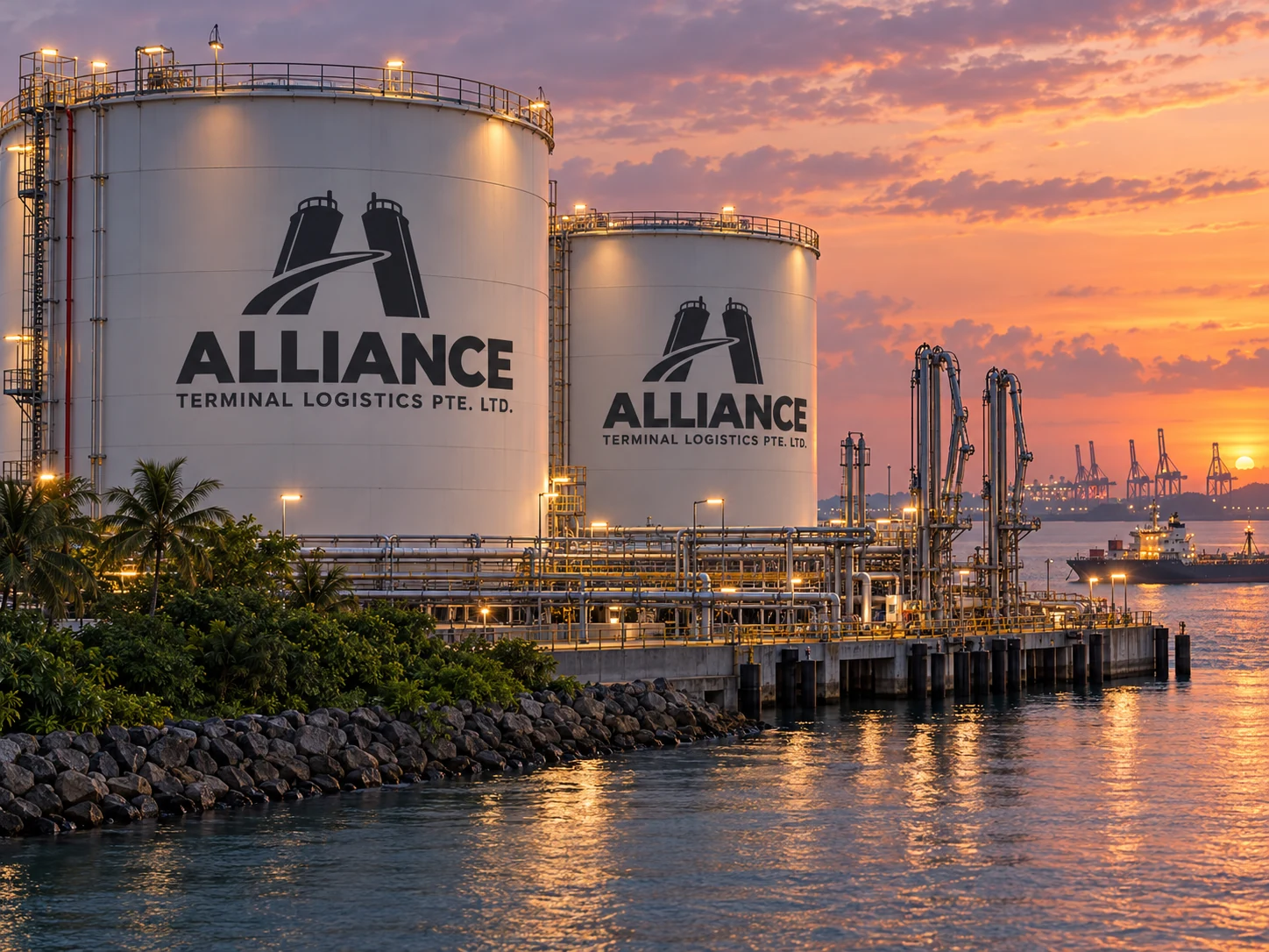 ALLIANCE tank artwork for Jurong: twilight terminal view