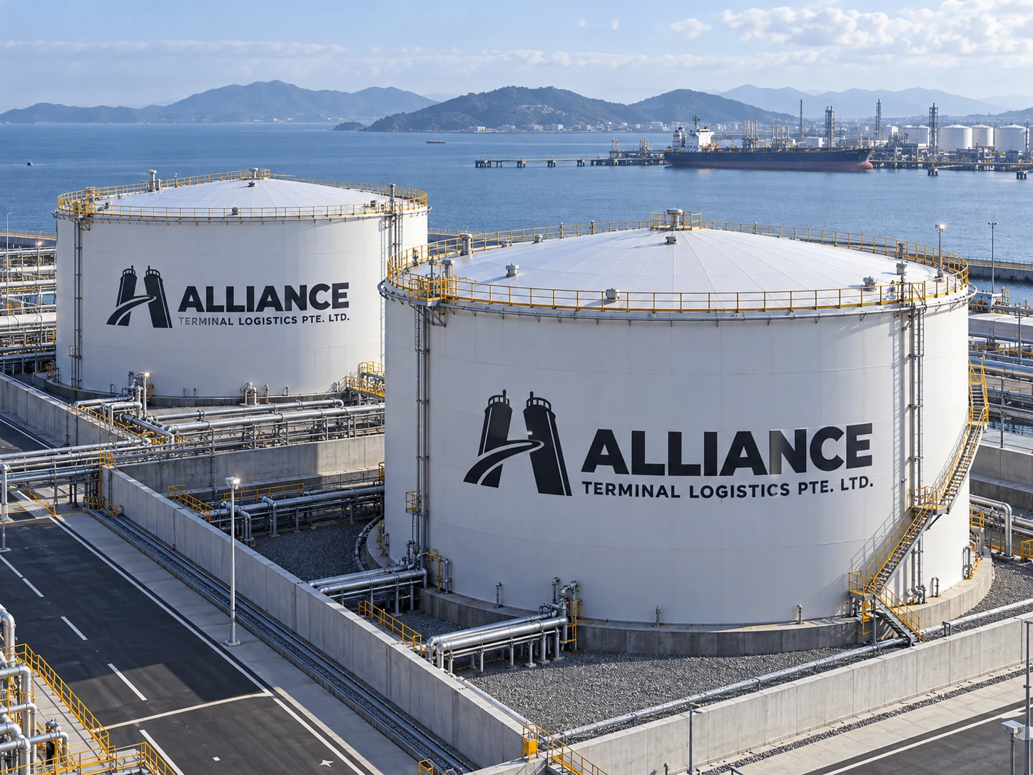 ALLIANCE tank artwork for Qingdao: tank roofs and containment