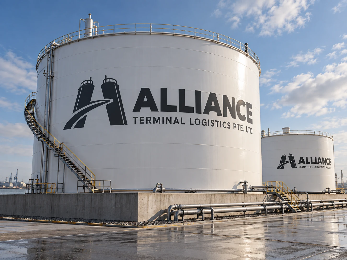 ALLIANCE tank artwork for Rotterdam: tank shell and stairway