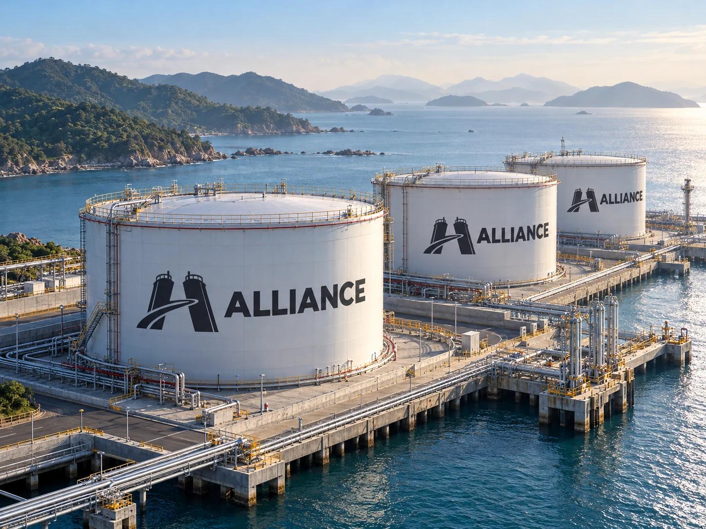 ALLIANCE tank-storage artwork for Zhoushan