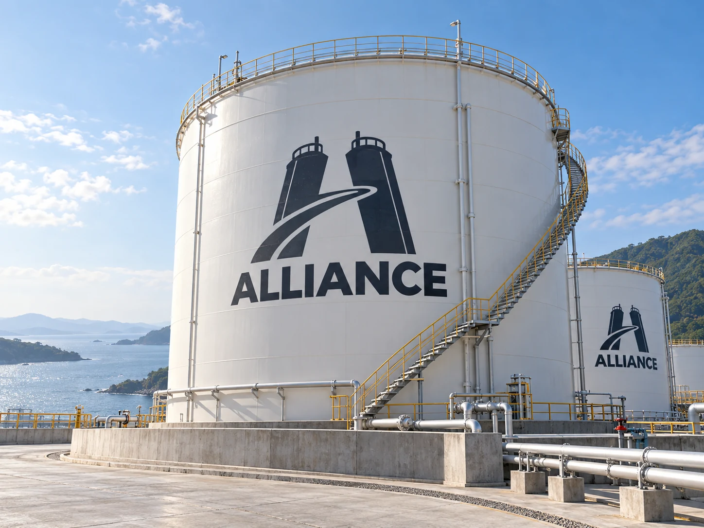 ALLIANCE tank artwork for Zhoushan: tank shell and stairway